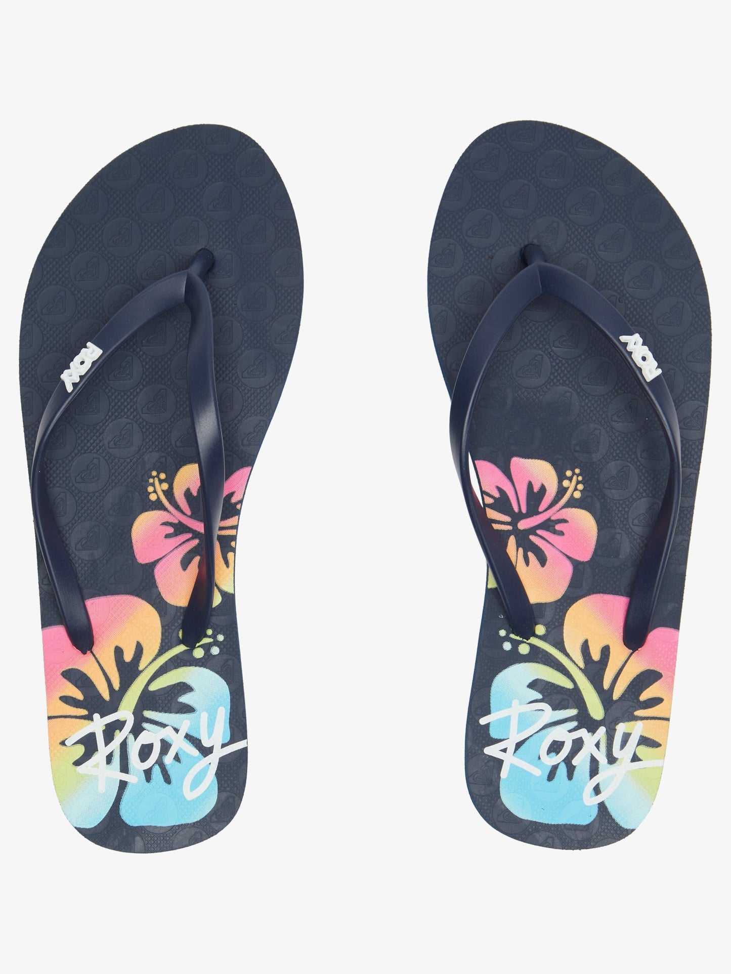 Womens Viva Stamp Flip-Flops - Roxy Singapore