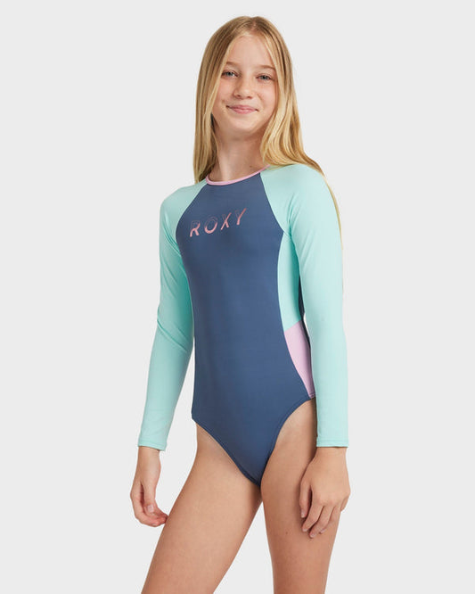 Girls 8-16 Colorblock One Piece Rash Vest