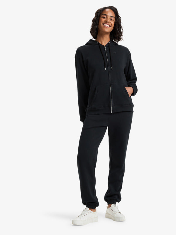 Womens Surf Stoked Zipped Brushed Zip Hoodie