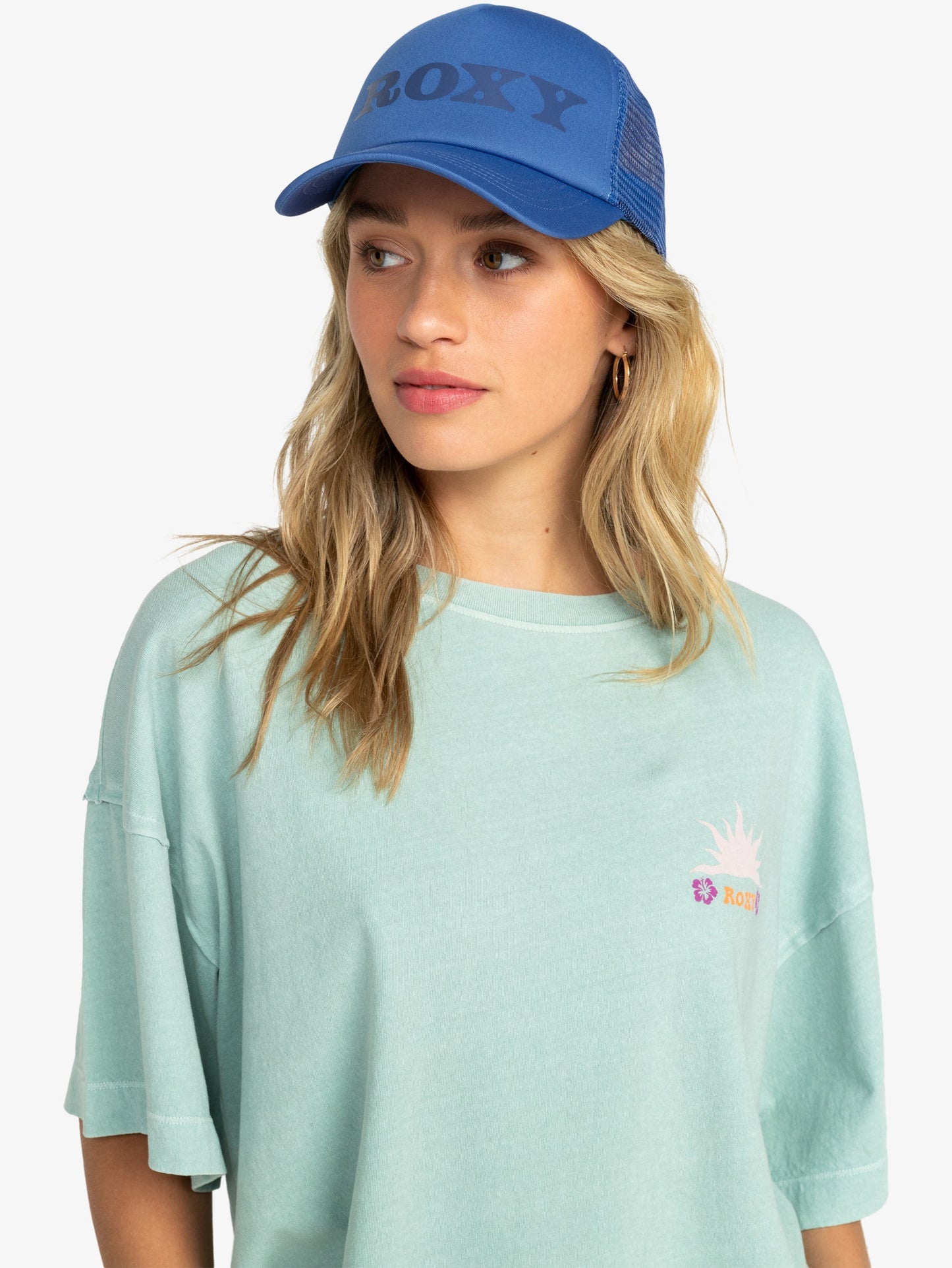 Womens Happy Hippy Trucker Cap - Roxy Singapore