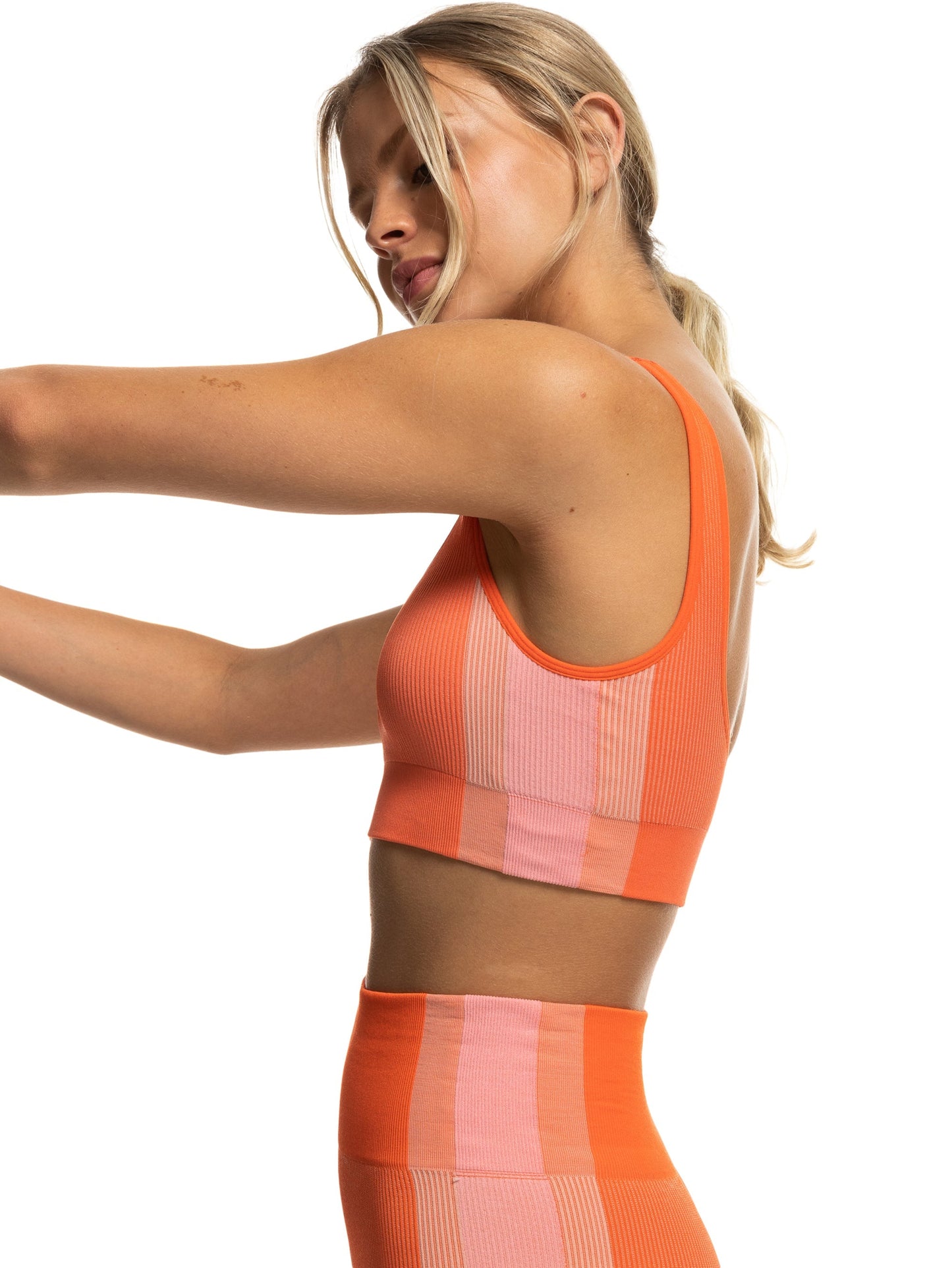 Womens Chill Out Seamless Medium Impact Sports Bra - Roxy Singapore