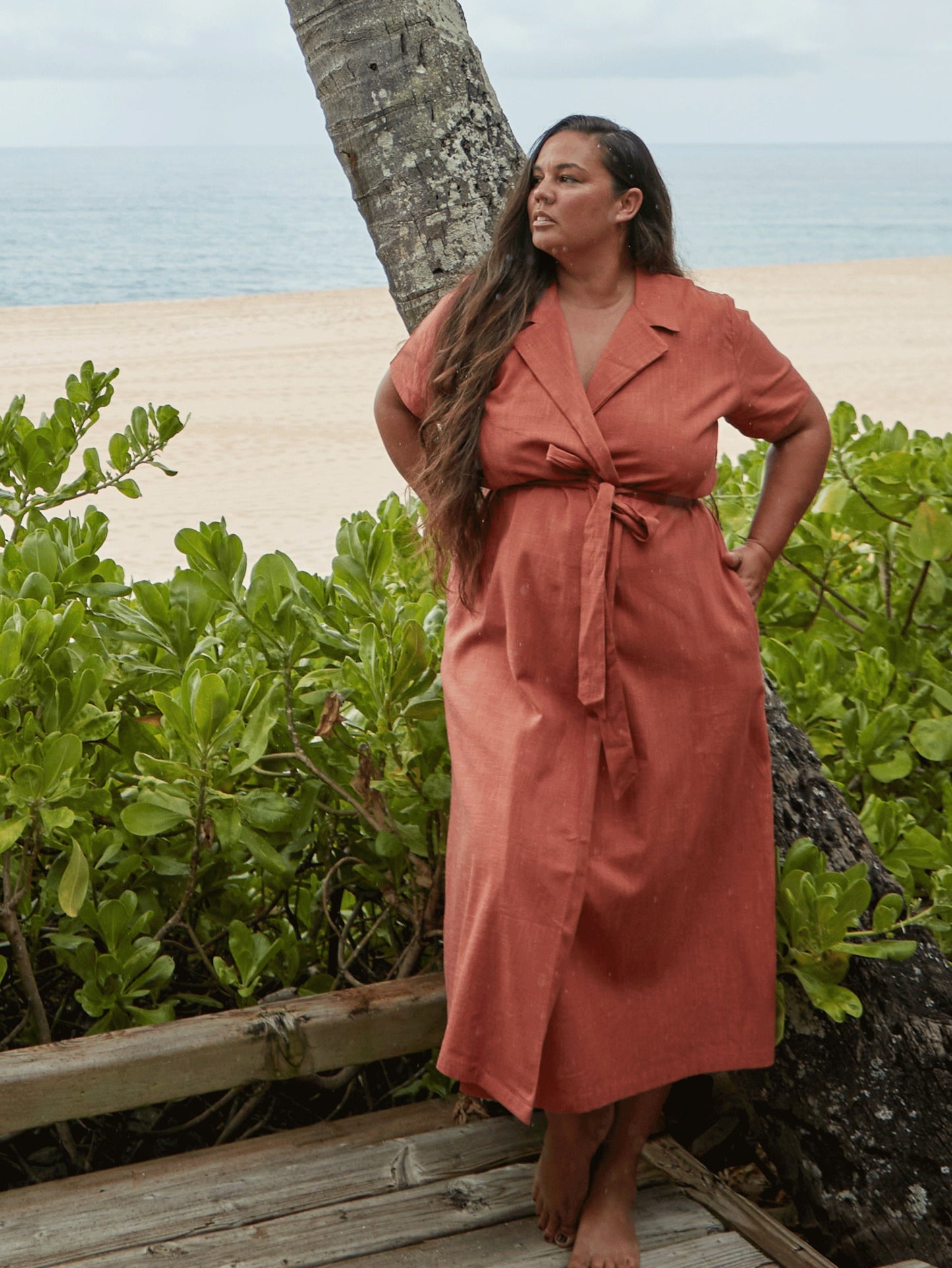 Womens Alright Dear Midi Wrap Dress - Roxy Singapore