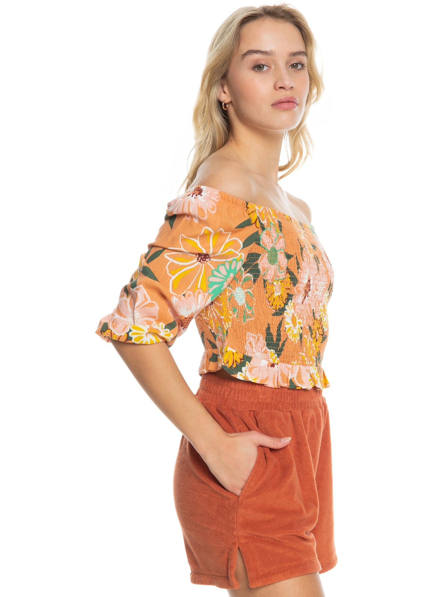 Womens Like The Sun Again Off The Shoulder Top - Roxy Singapore