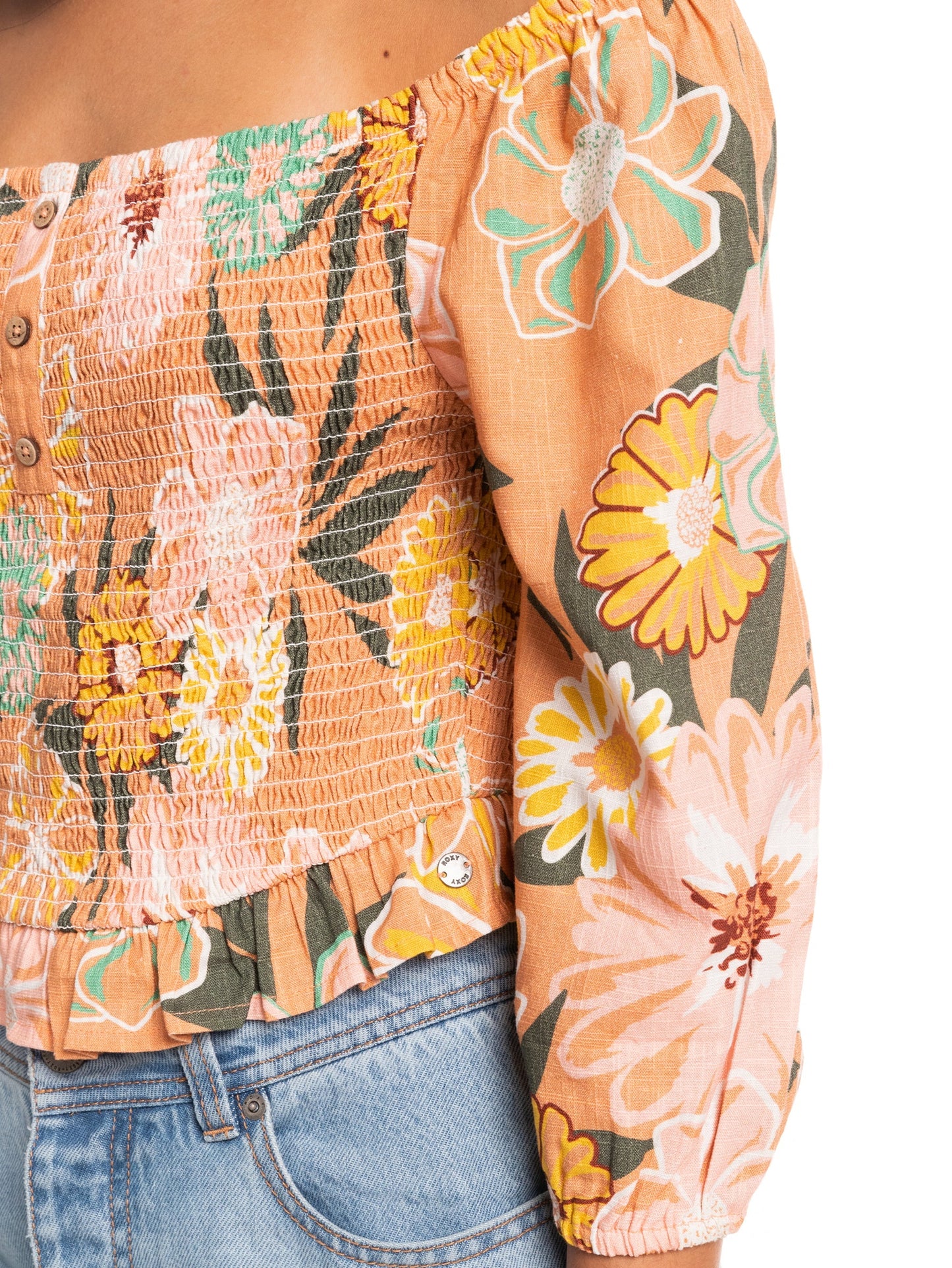 Womens Like The Sun Again Off The Shoulder Top - Roxy Singapore