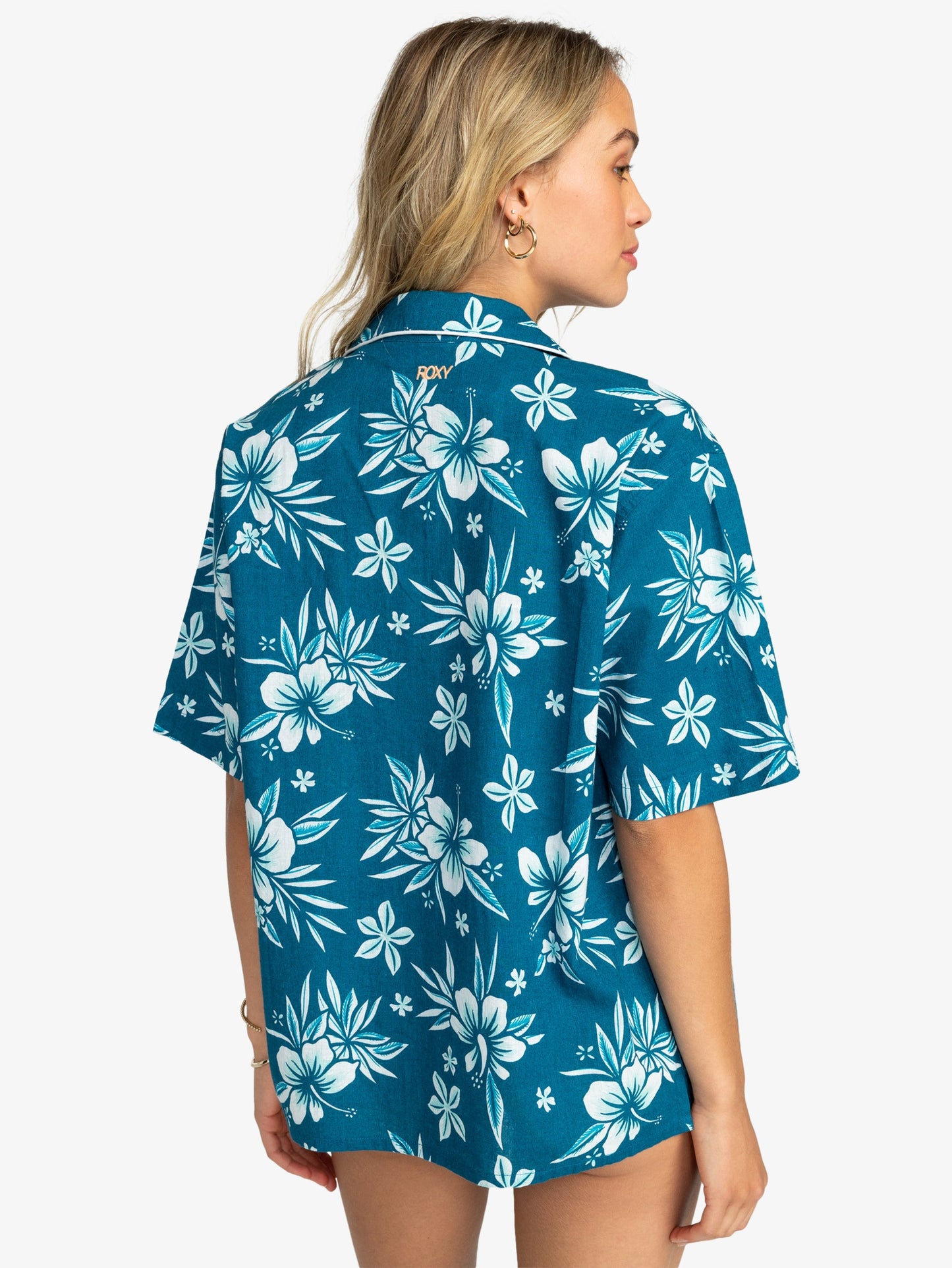 Womens Mai Tai Button Up Short Sleeve Shirt - Roxy Singapore