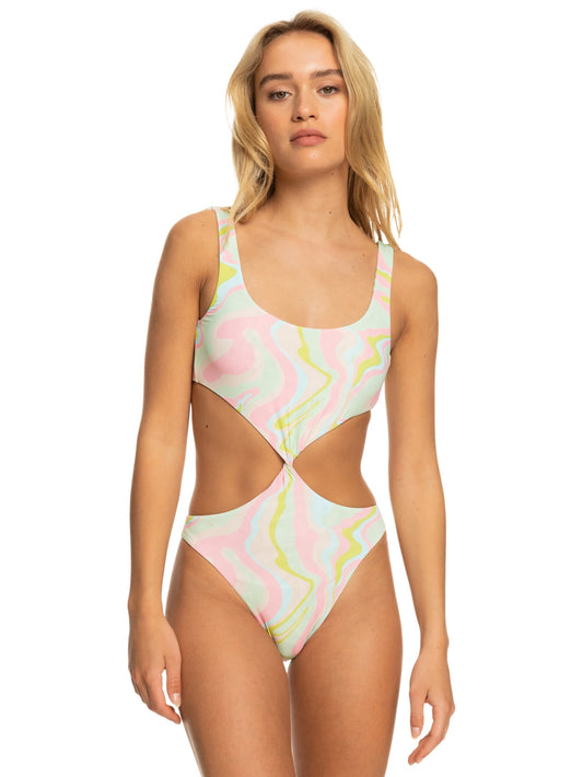 Womens Tropics Hype Reversible One-Piece Swimsuit - Roxy Singapore