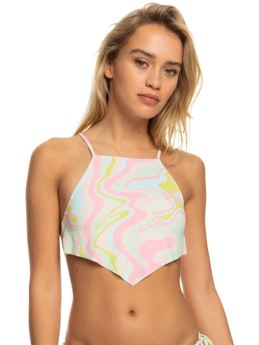 Womens Tropics Hype Crop Bikini Top - Roxy Singapore