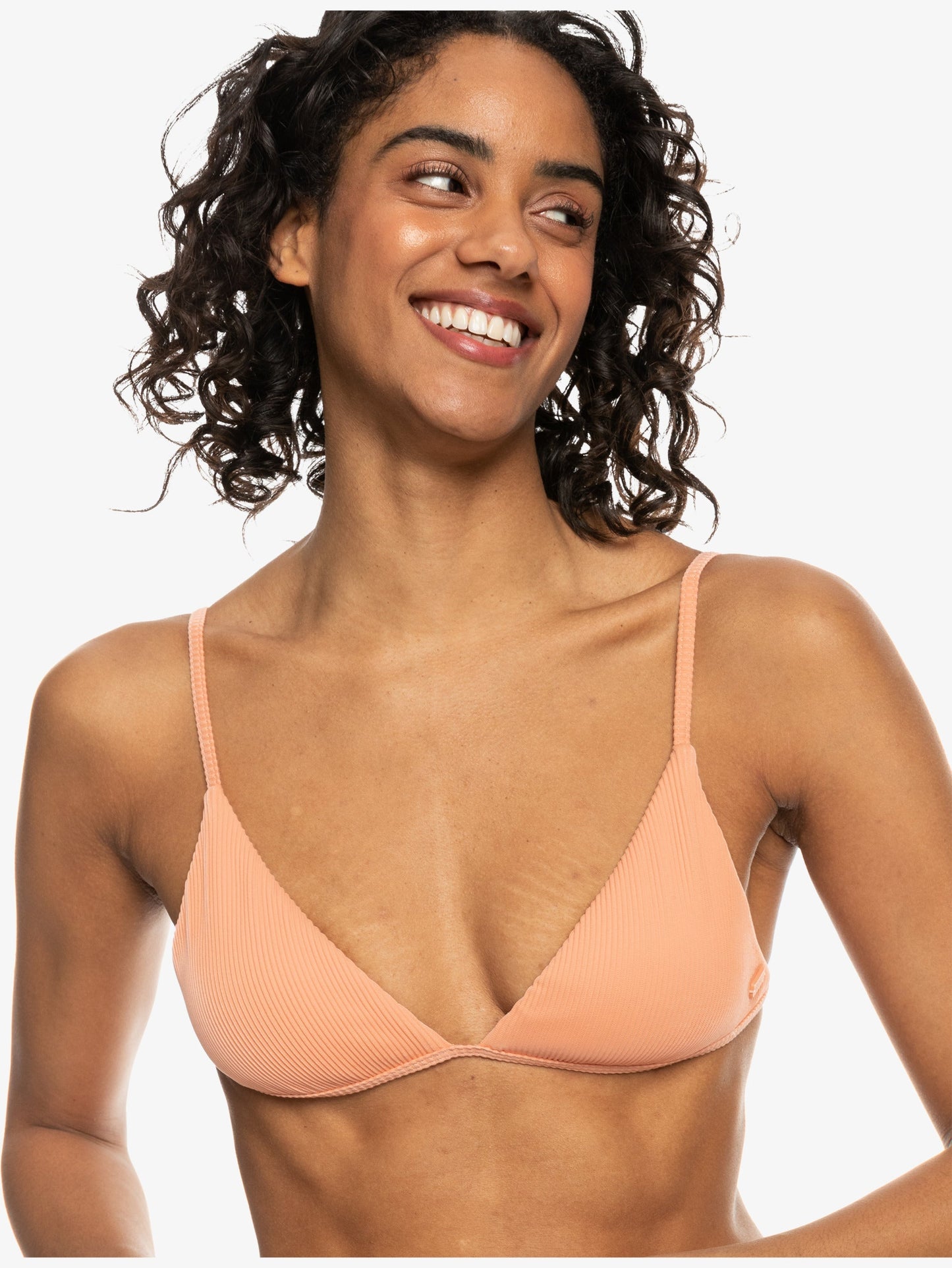 Womens Rib Roxy Love The Quiver Tri Bikini Top - Roxy Singapore