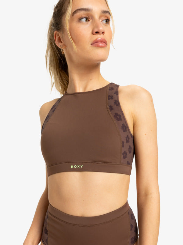 Roxy Women Pro Wave Crop Top Bikini