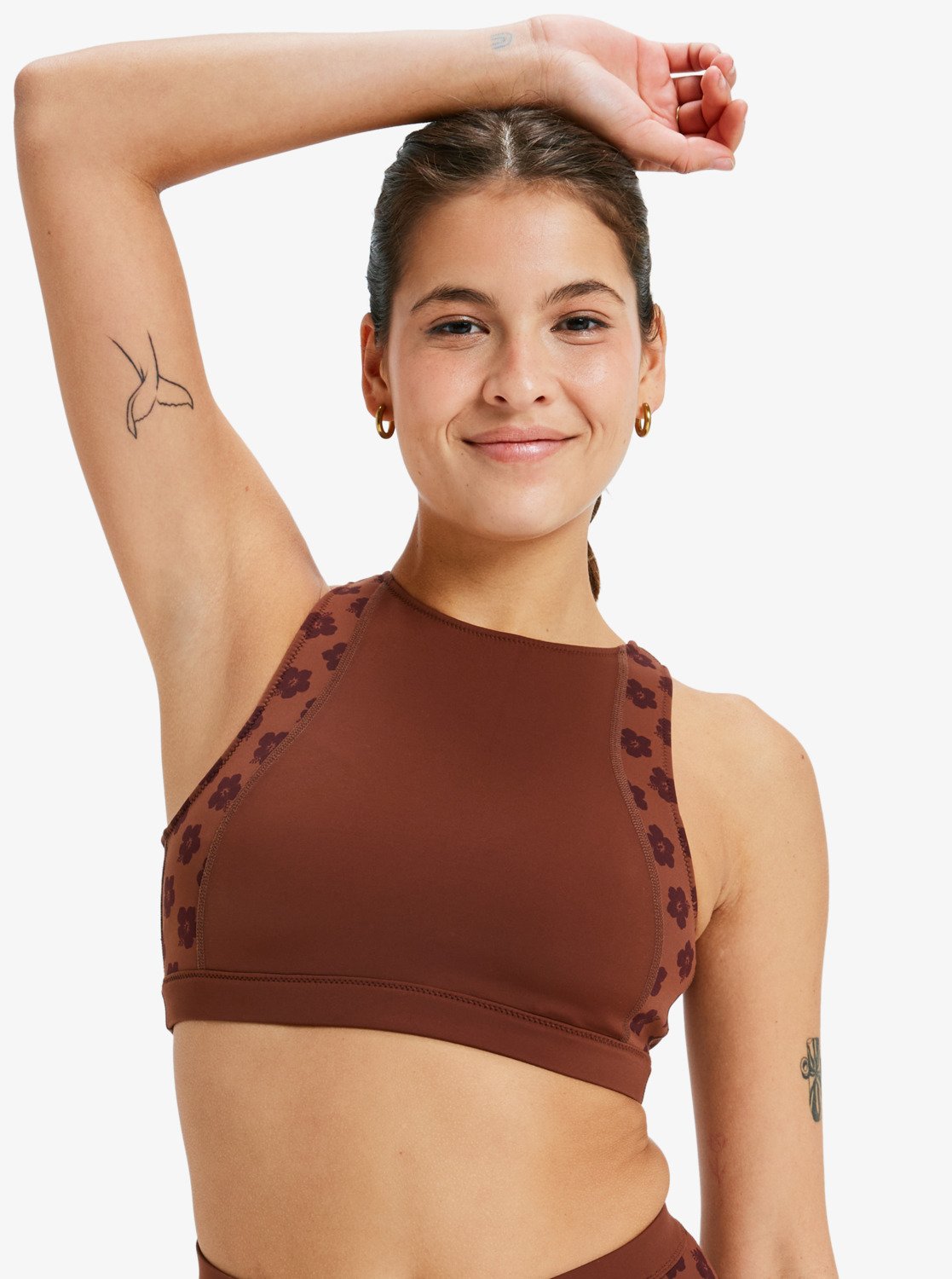 Roxy Women Pro Wave Crop Top Bikini