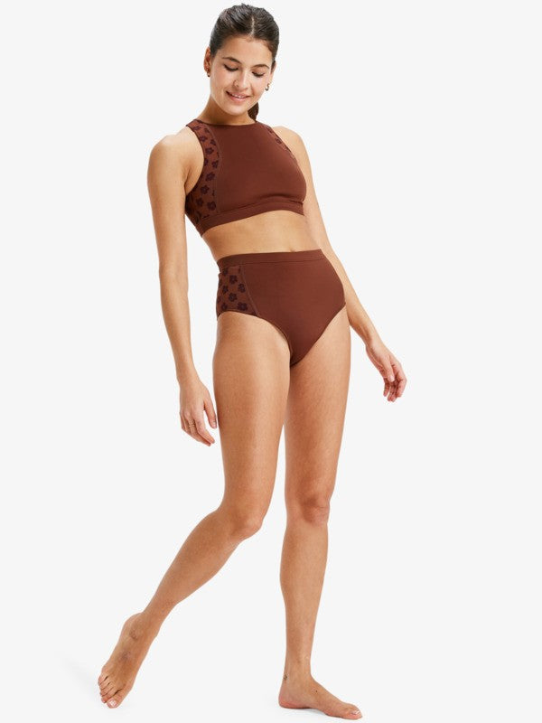Roxy Women Pro Wave Crop Top Bikini