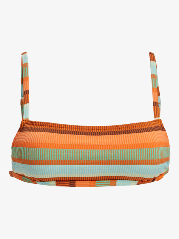 Womens Sunset Stripe Bralette Bikini Top