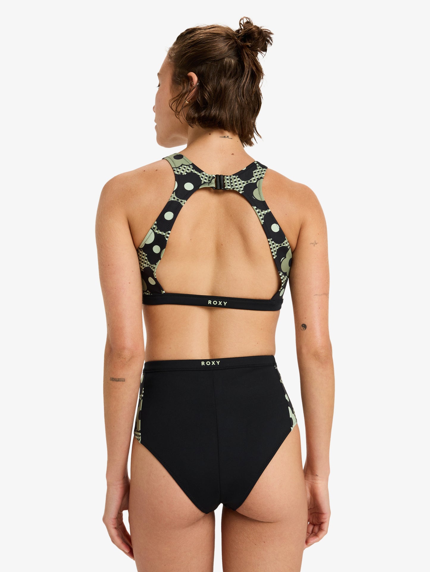 Womens Roxy Pro Wave High Waist Bikini Bottoms