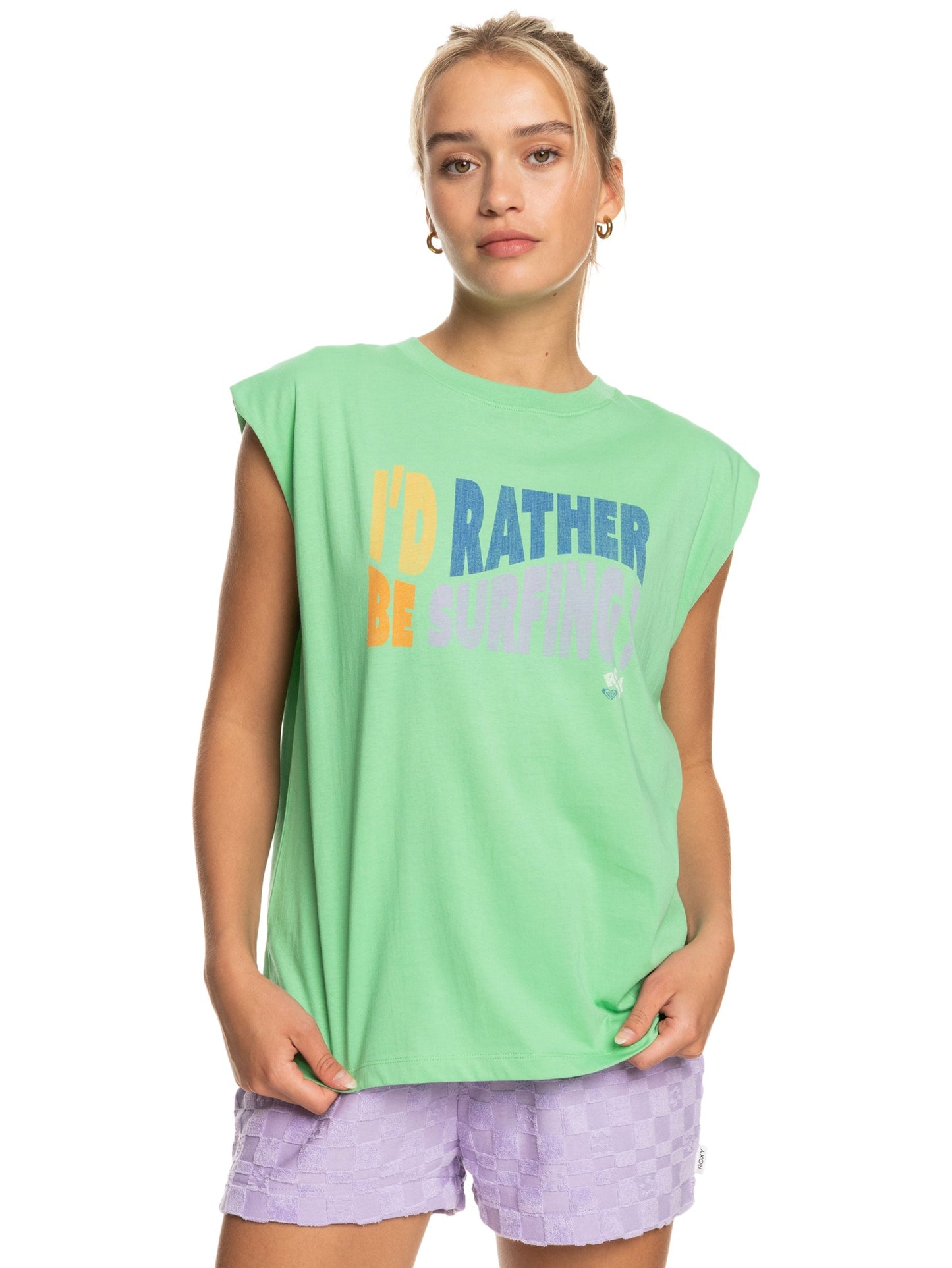 Womens The Smell Of The Sea Muscle Tee - Roxy Singapore