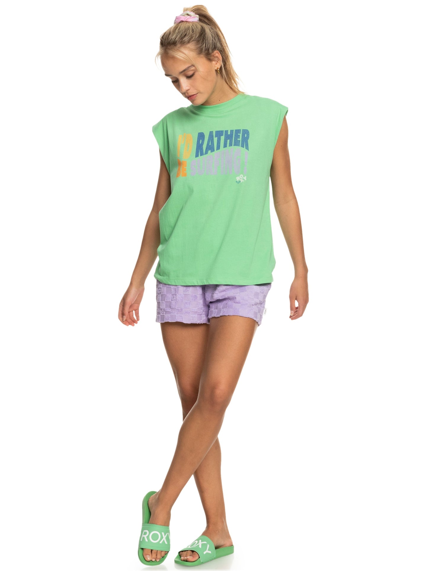 Womens The Smell Of The Sea Muscle Tee - Roxy Singapore