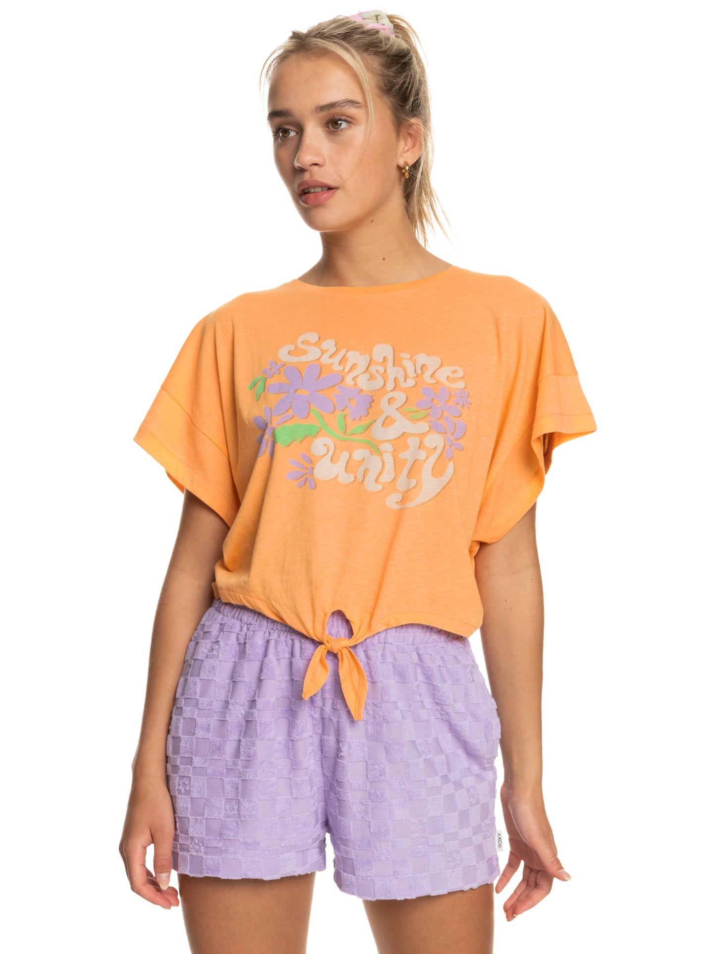 Womens We Go To The Sea Crop Tee - Roxy Singapore