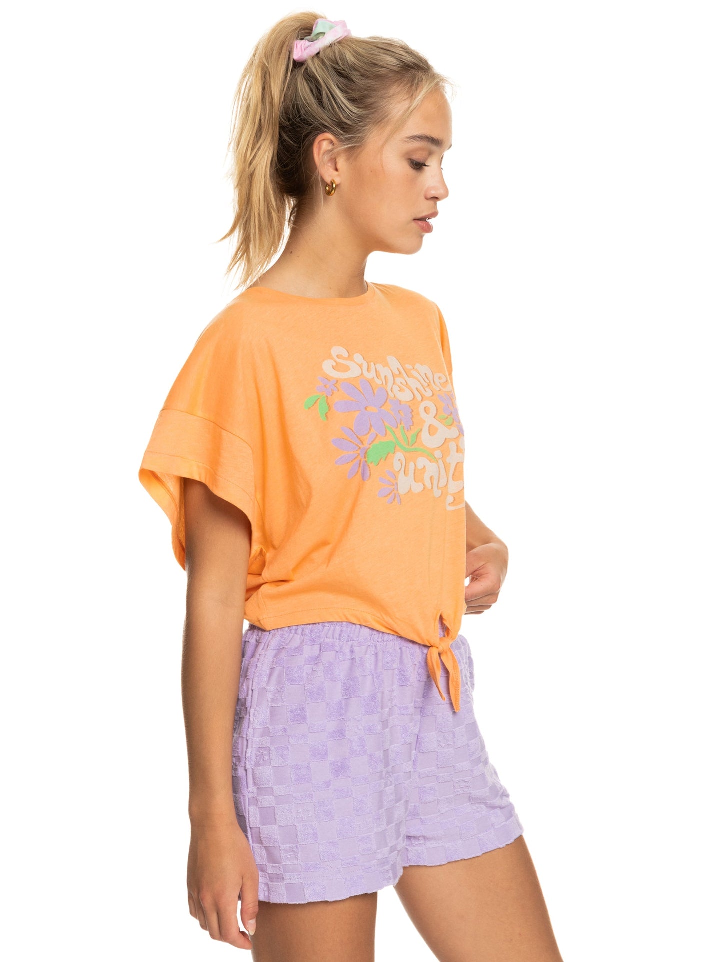 Womens We Go To The Sea Crop Tee - Roxy Singapore