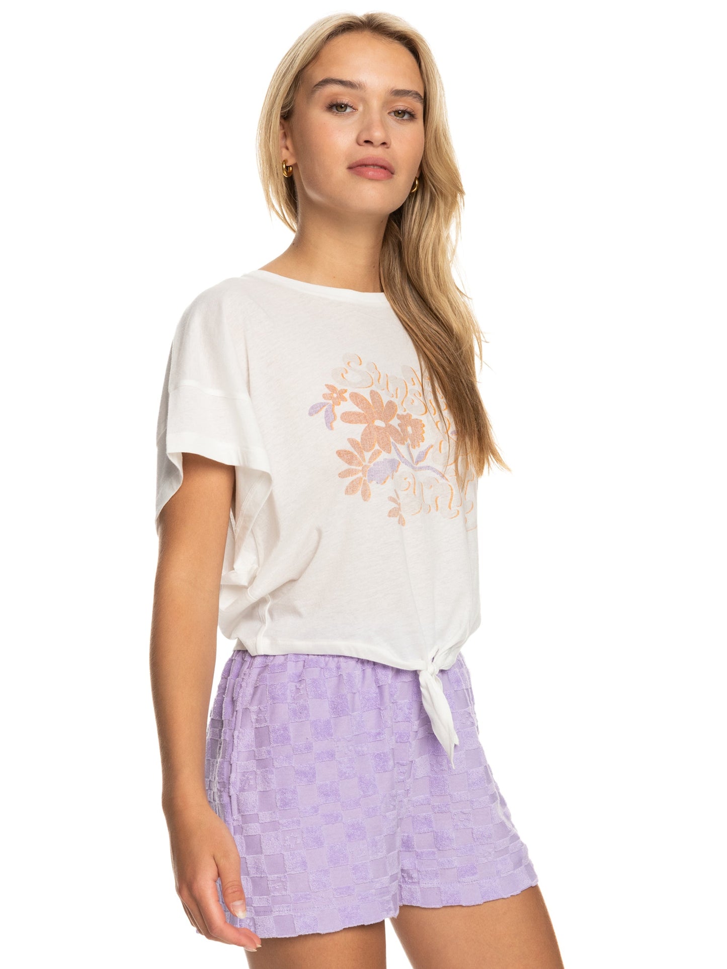 Womens We Go To The Sea Crop Tee - Roxy Singapore
