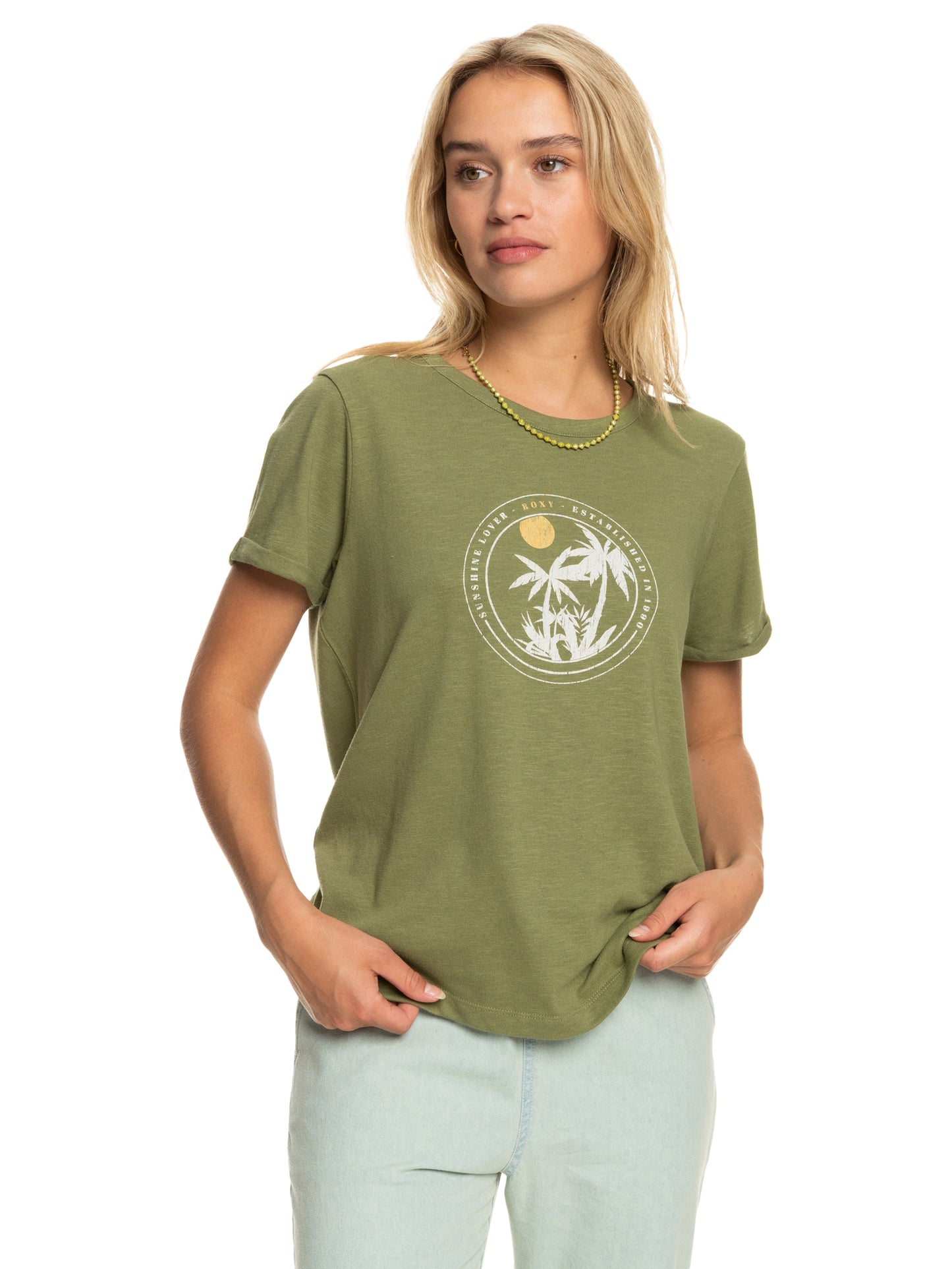 Womens Ocean After Short Sleeve Tee - Roxy Singapore