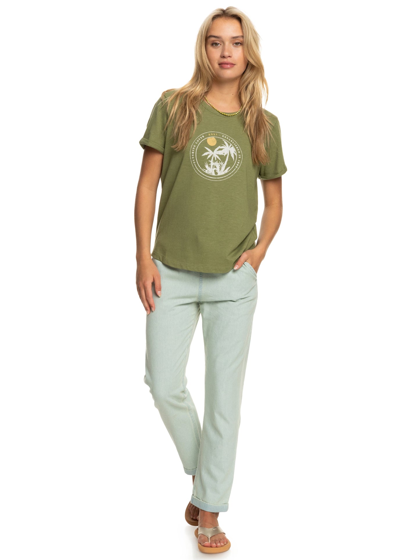 Womens Ocean After Short Sleeve Tee - Roxy Singapore