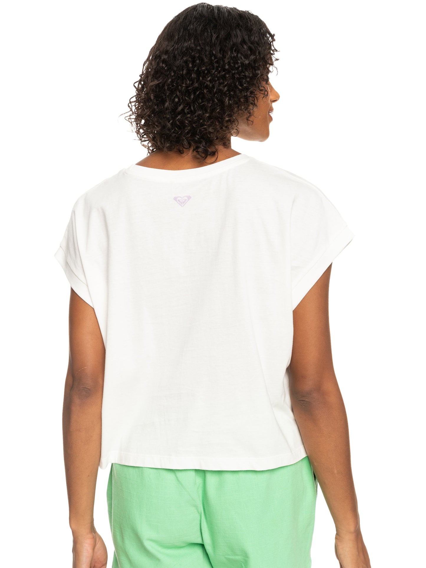 Womens Alone On The Beach Boxy Short Sleeve Tee - Roxy Singapore