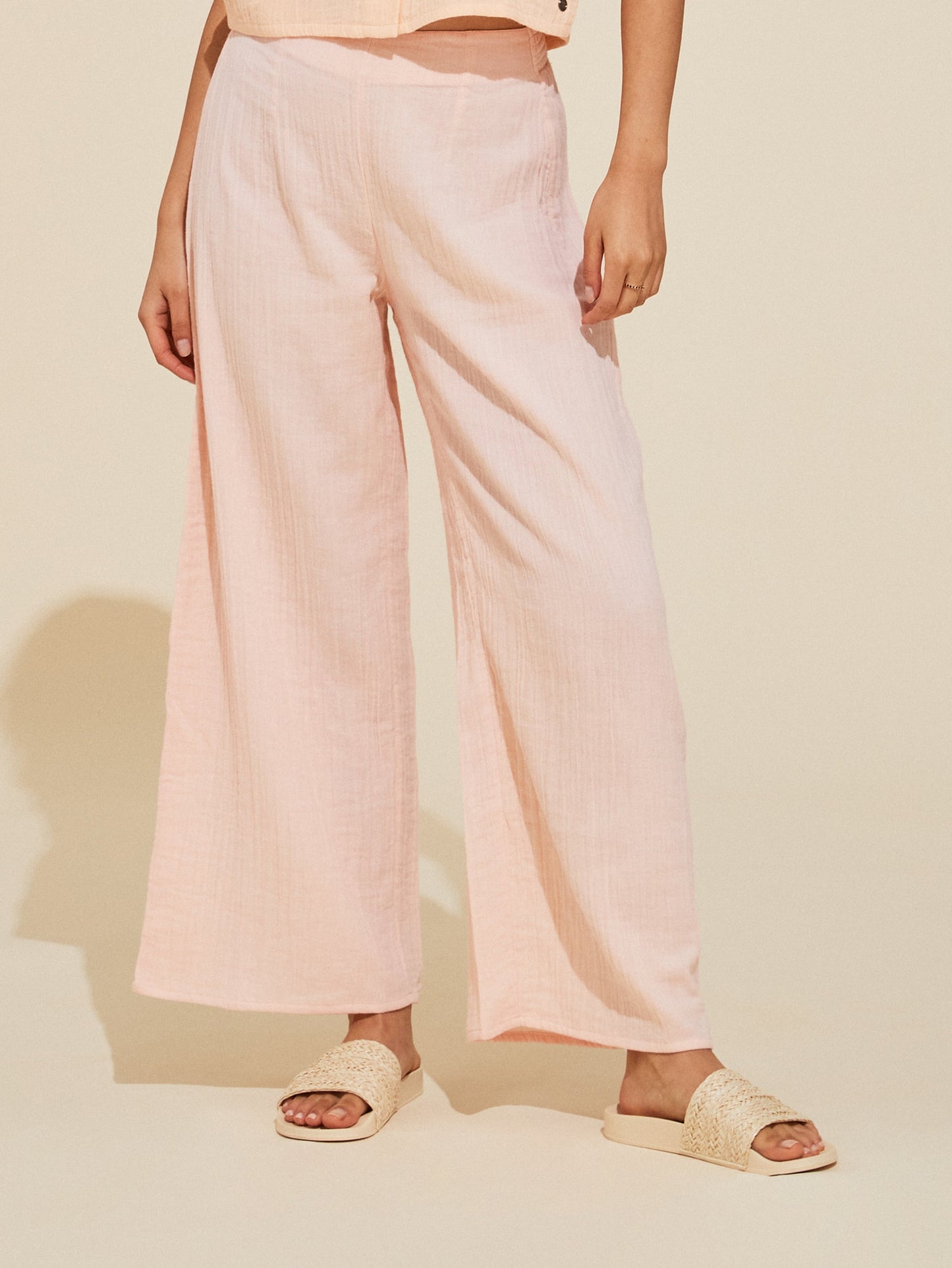 Womens Shimae Cropped Palazzo Trousers - Roxy Singapore