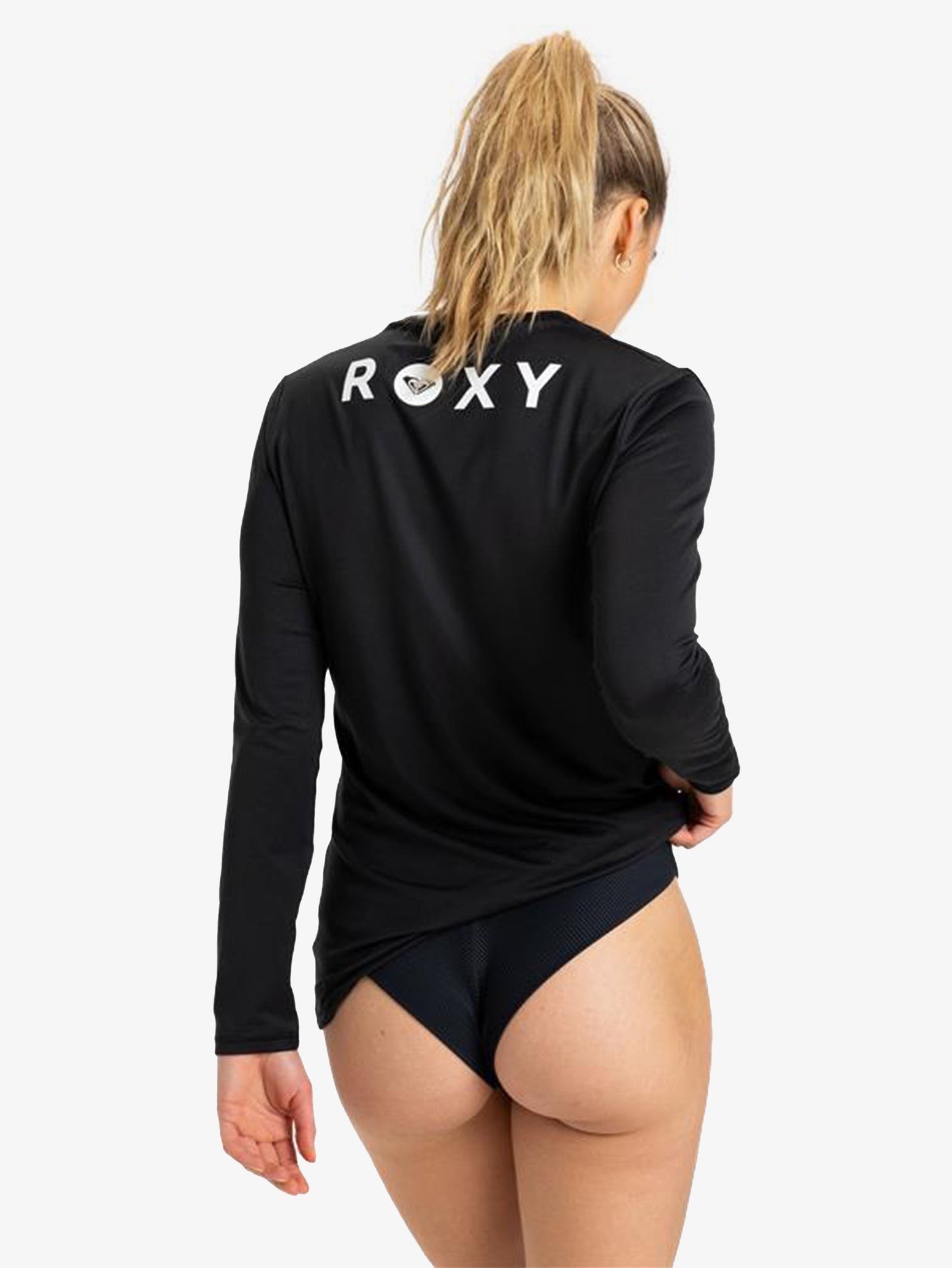 Womens Essentials Happy Waves Long Sleeve Rashguard