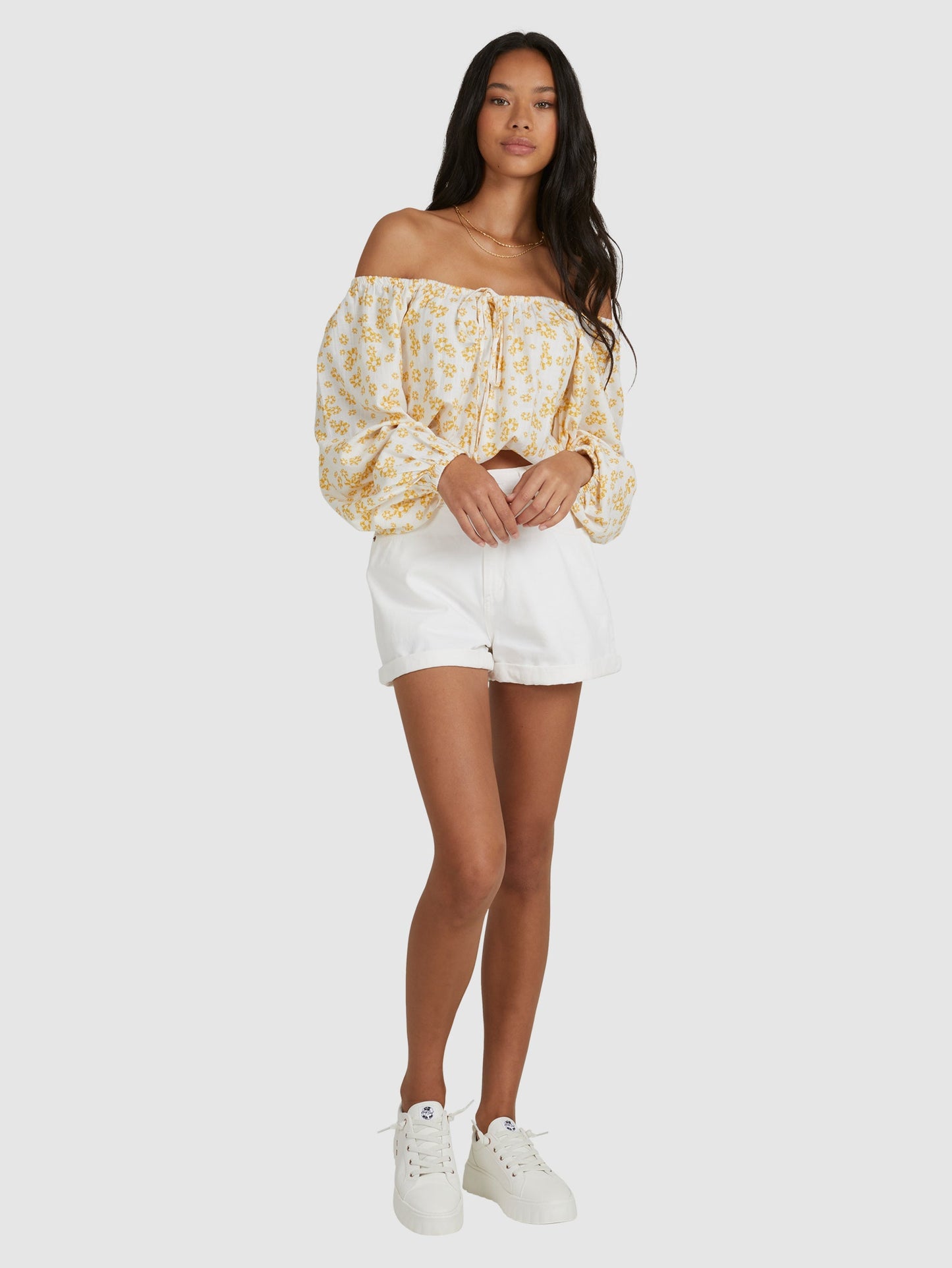 Womens Soho Sessions Long Sleeve Off The Shoulder Top - Roxy Singapore