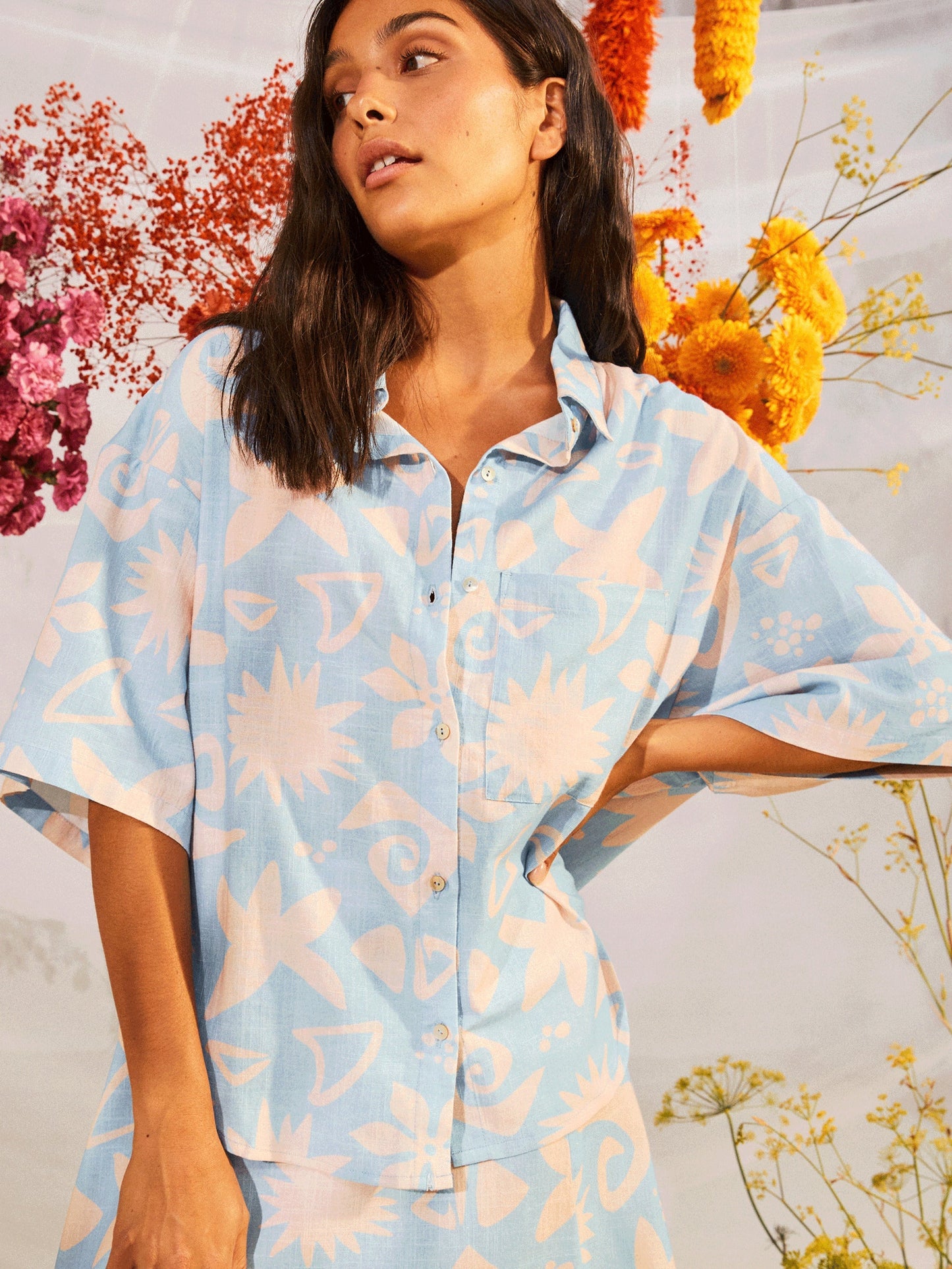 Womens Apres Surf Short Sleeve Shirt - Roxy Singapore
