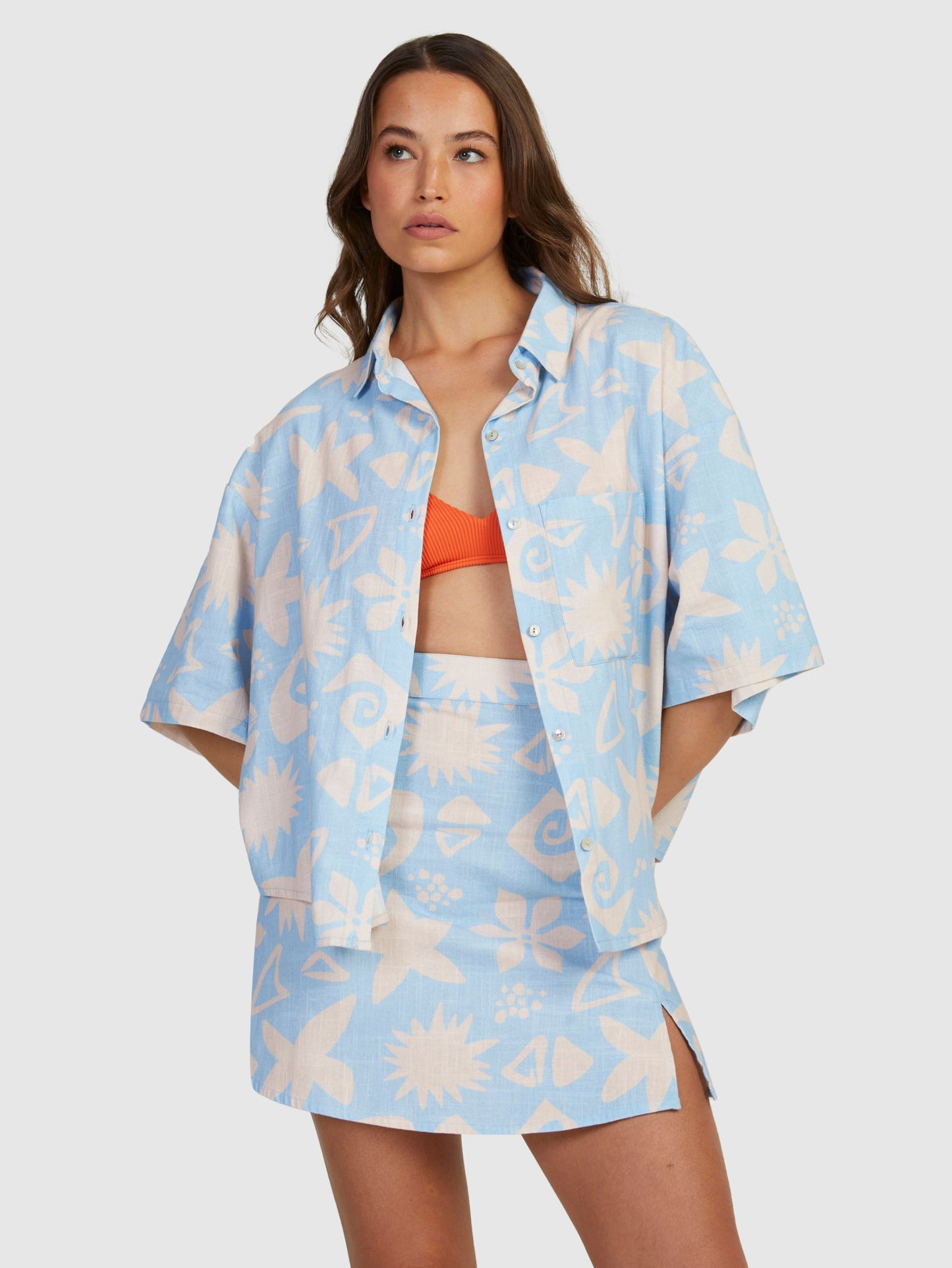 Womens Apres Surf Short Sleeve Shirt - Roxy Singapore