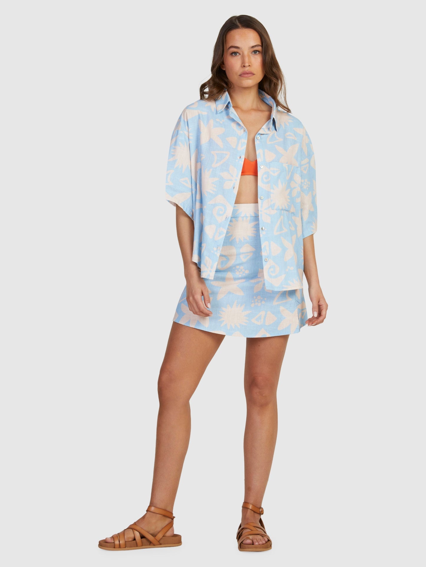 Womens Apres Surf Short Sleeve Shirt - Roxy Singapore