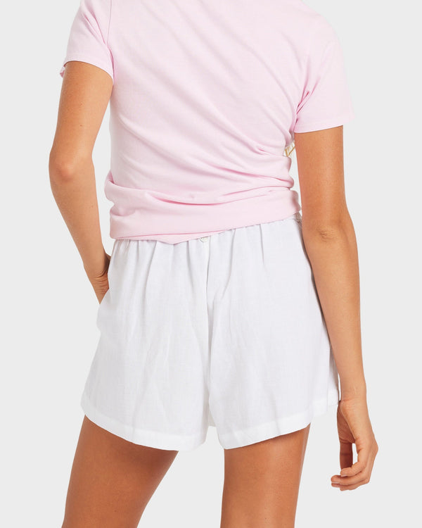 Womens Dreamer Elastic Waist Shorts