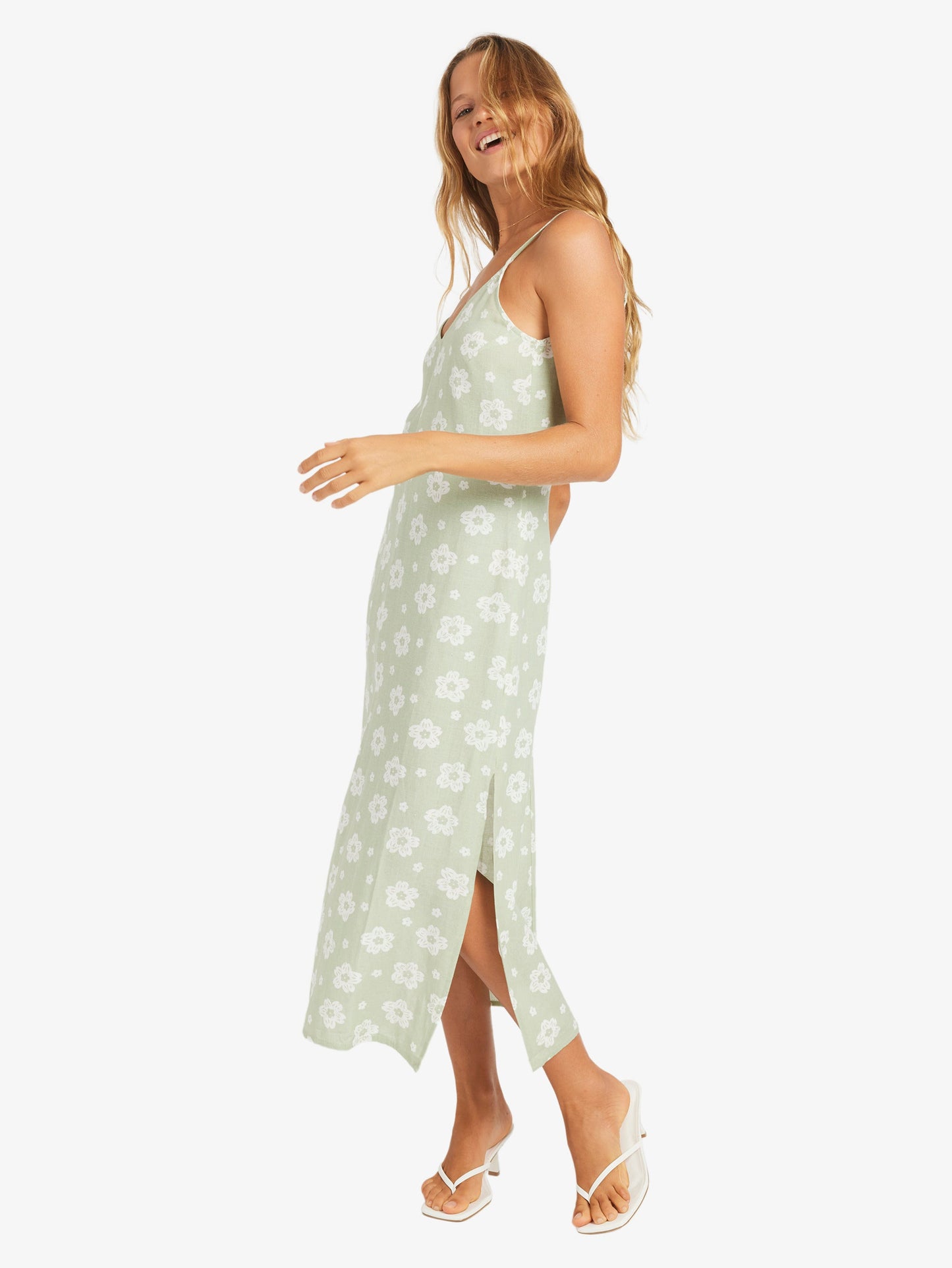 Womens Blossom Slip Midi Dress
