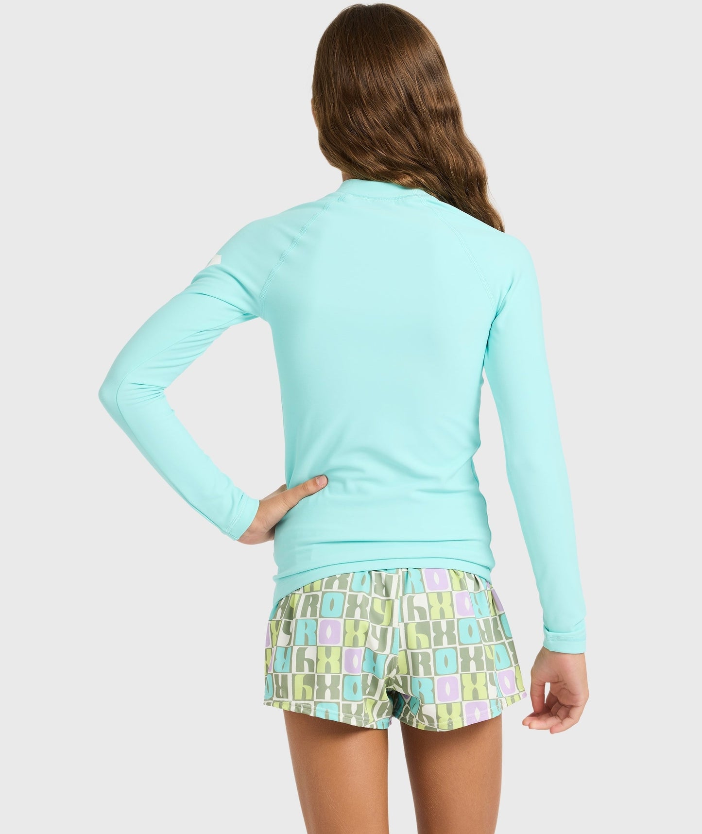 Girls 6-16 Heater Lycra Long Sleeve Rash Vest