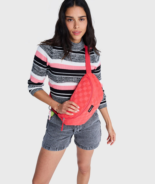 Womens Silver Bum Bag