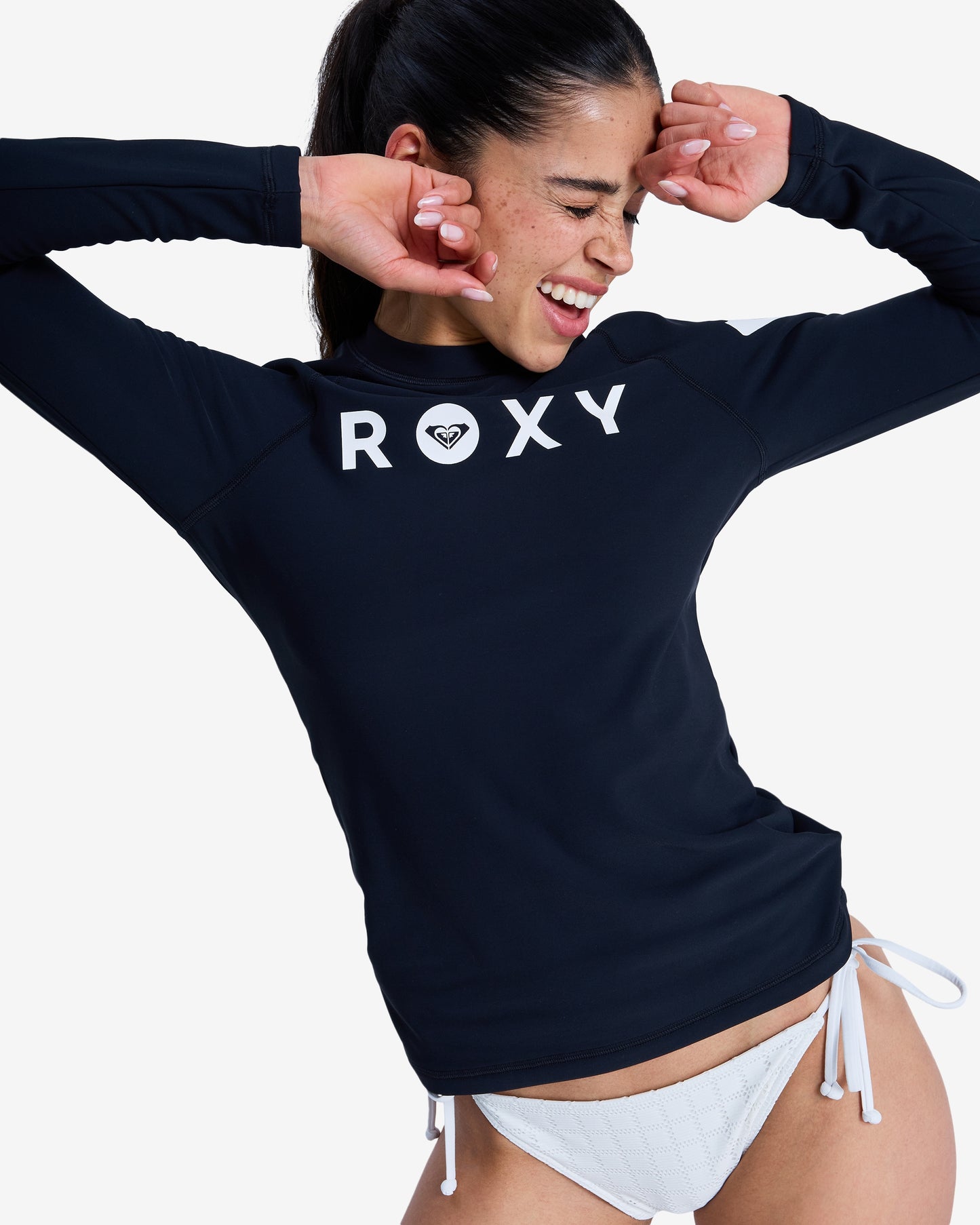 Womens Essentials Heater Long Sleeve Rash Vest