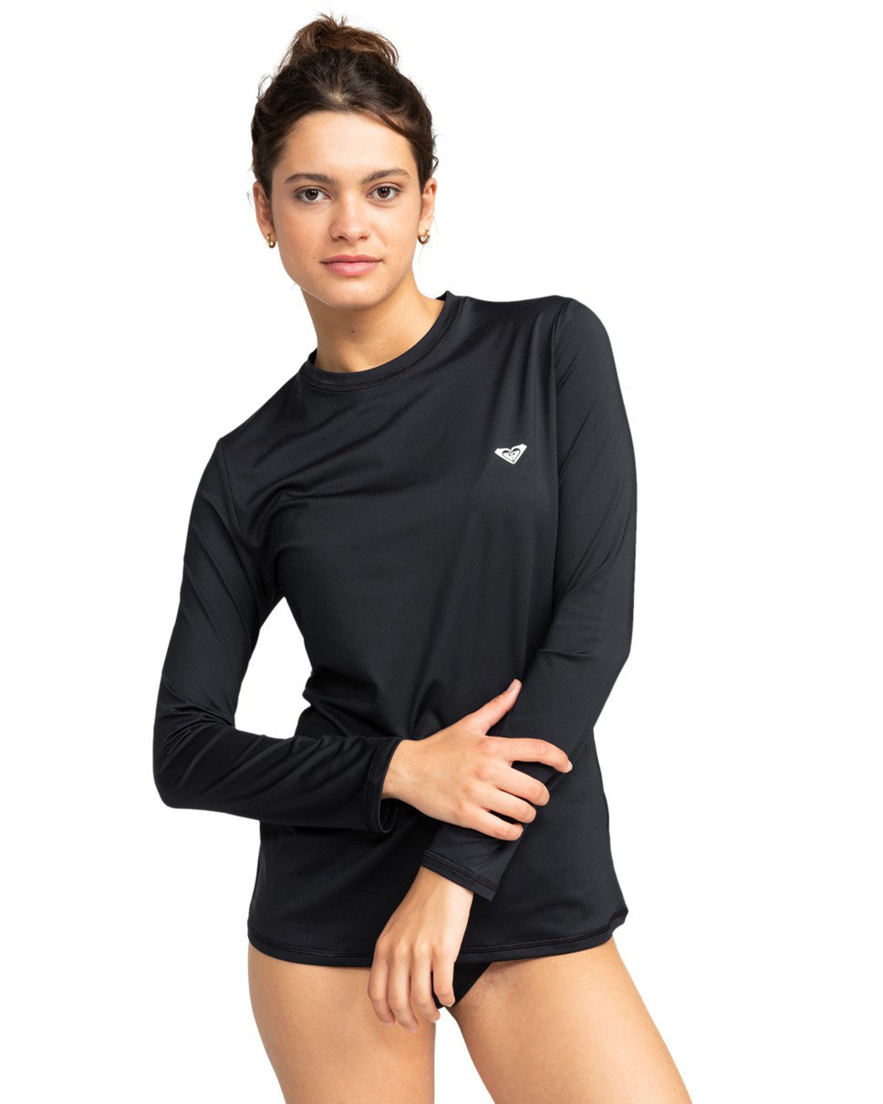 Womens New Enjoy Waves Long Sleeve Lycra-Anthracite