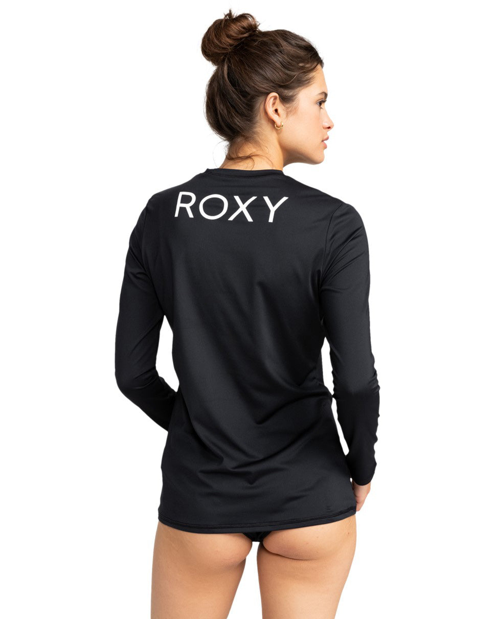 Womens New Enjoy Waves Long Sleeve Lycra-Anthracite