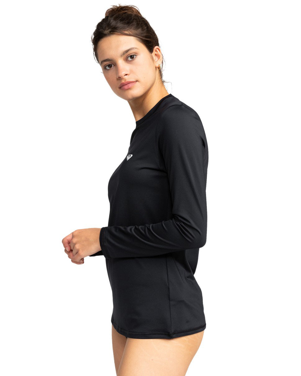 Womens New Enjoy Waves Long Sleeve Lycra-Anthracite