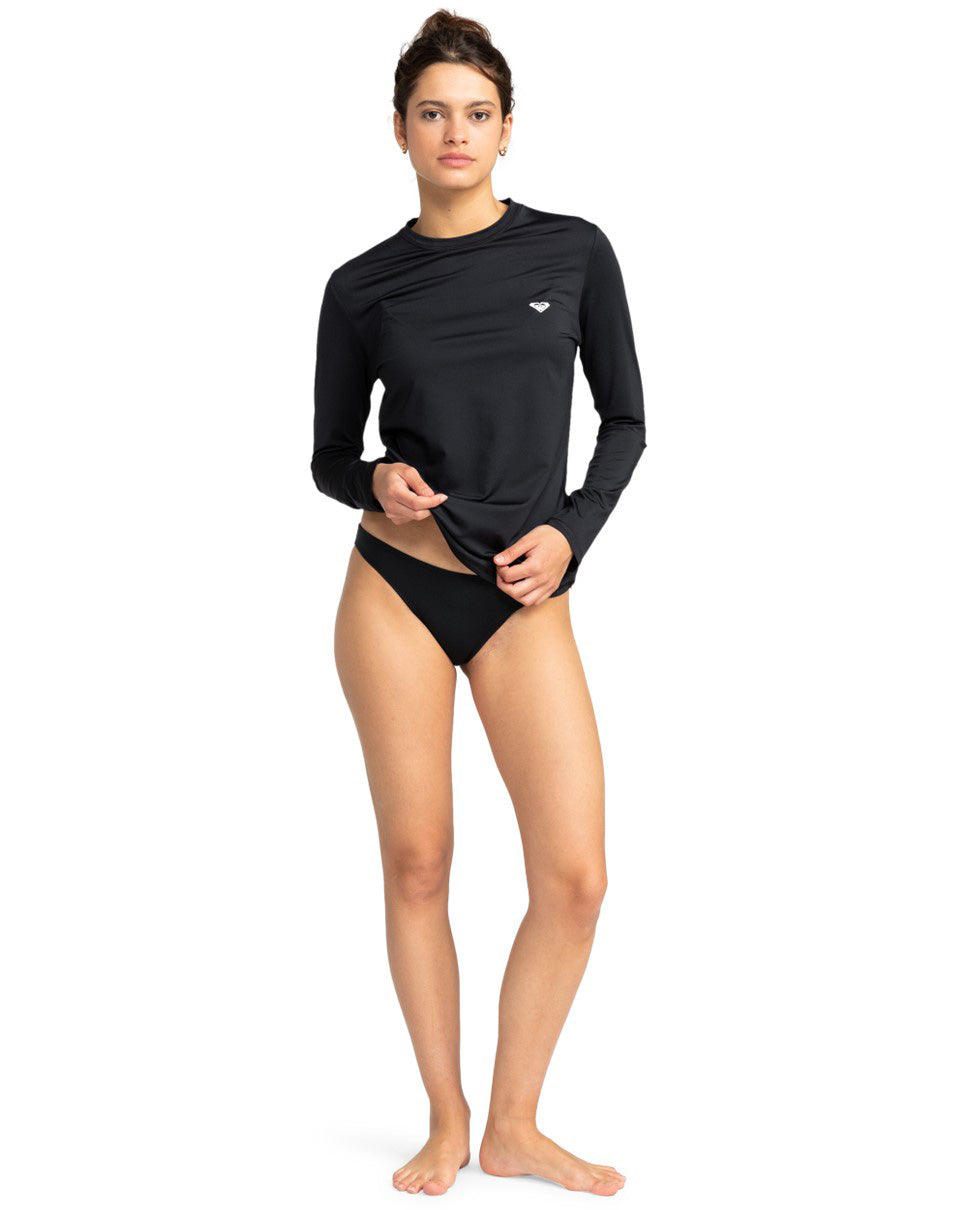 Womens New Enjoy Waves Long Sleeve Lycra-Anthracite