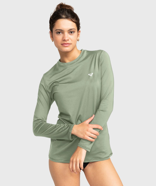 Womens Happy Waves Long Sleeve Rashguard