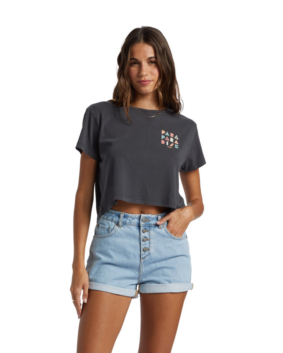 Womens Para Paradise Crop T-shirt