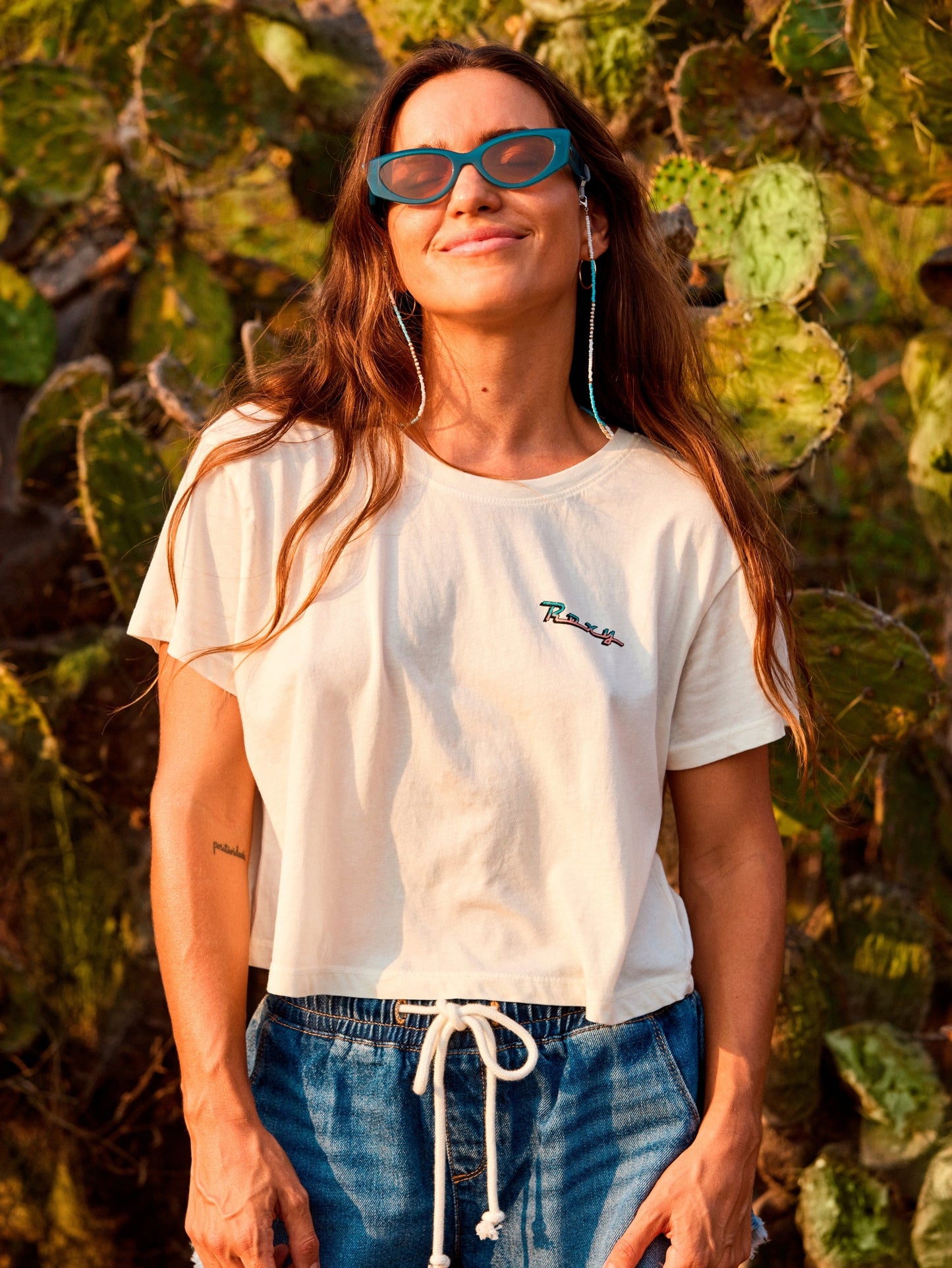 Womens Para Paradise T-shirt-Egret