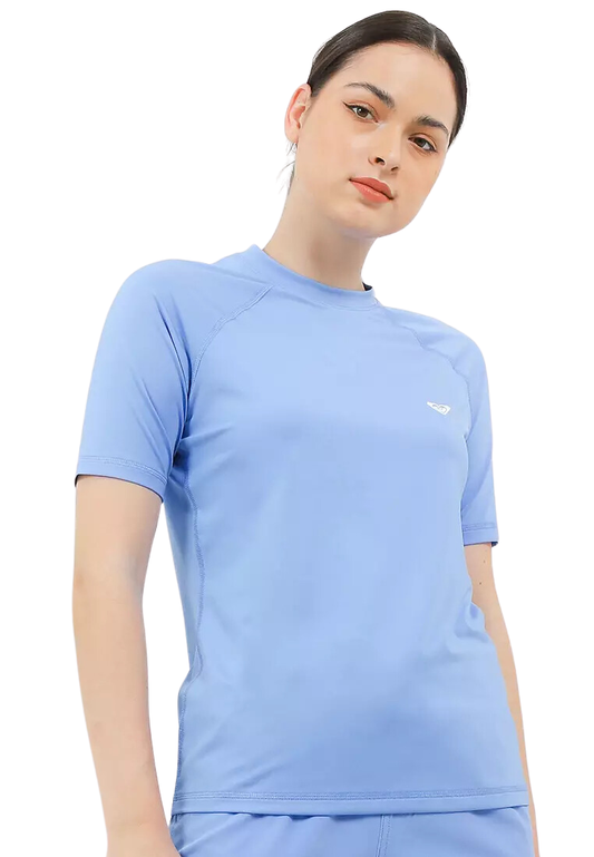 Womens Essentials Lycra Short Sleeves-Ultra Marine