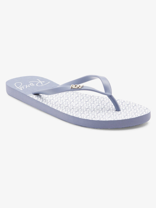 Womens Viva Stamp Flip-Flops - Roxy Singapore