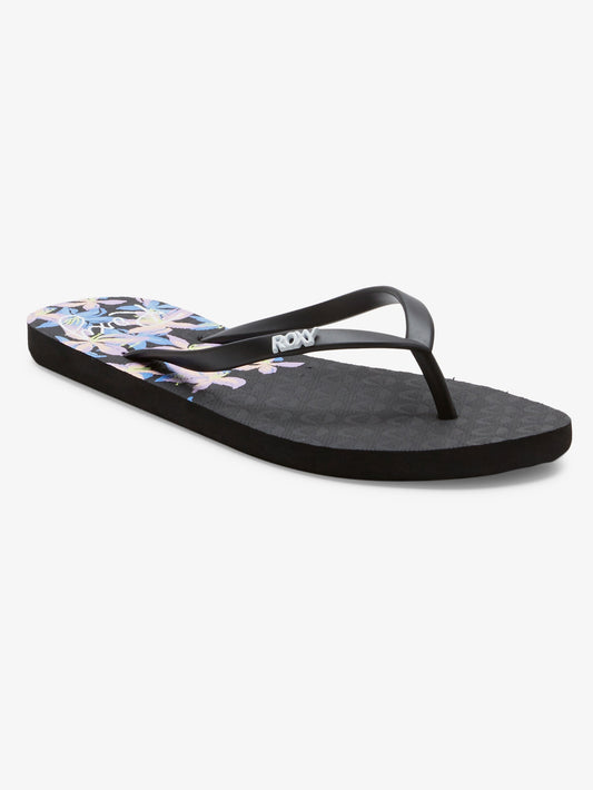 Womens Viva Stamp Flip-Flops - Roxy Singapore