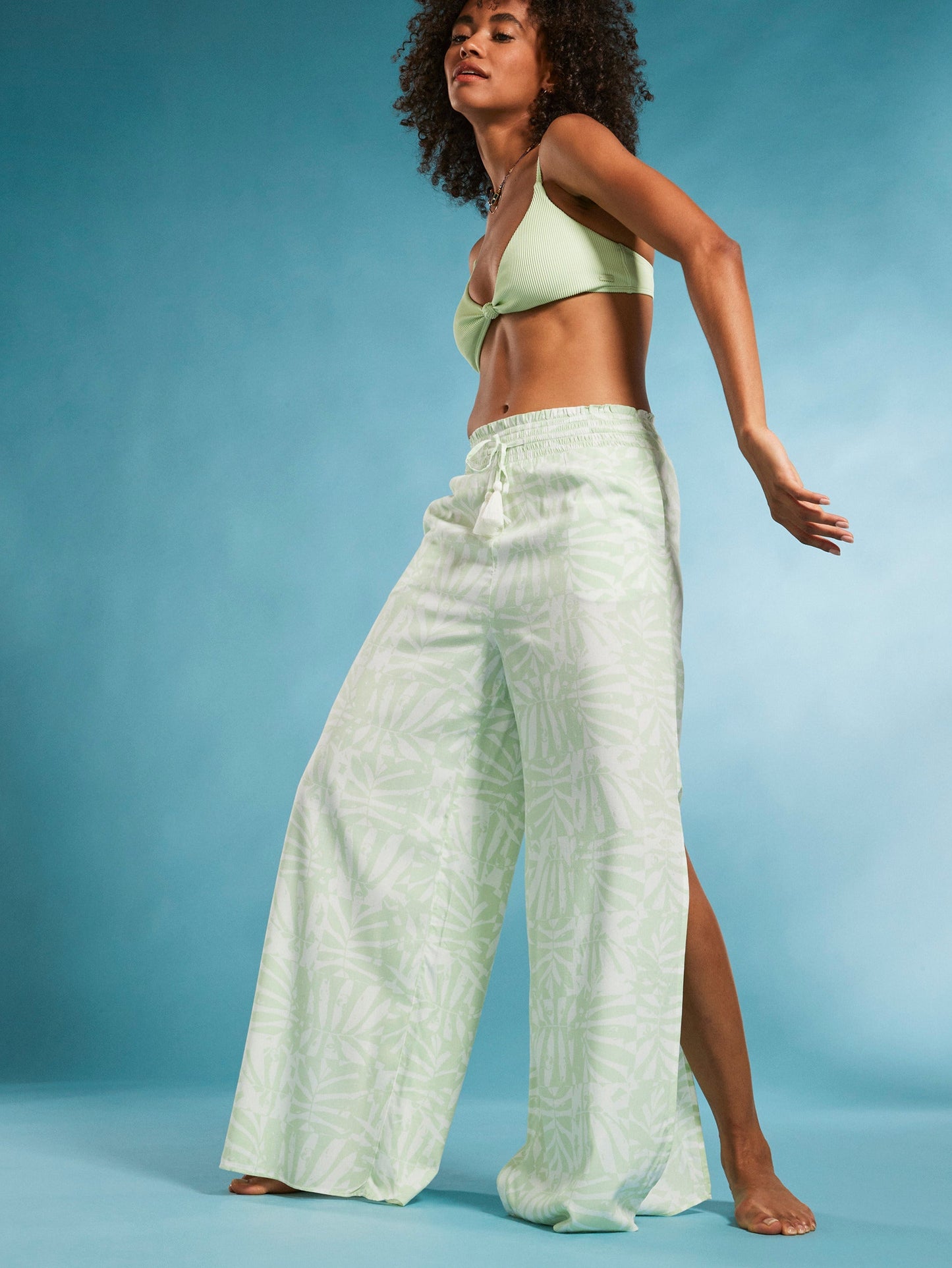 Womens Tropical Rhythm Beachy Pants - Roxy Singapore