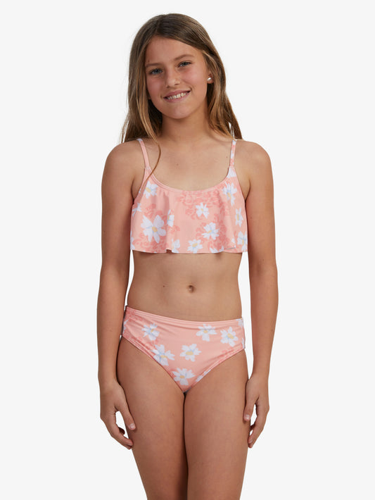 Girls 6-16 Salty Flower Flutter Bikini Set