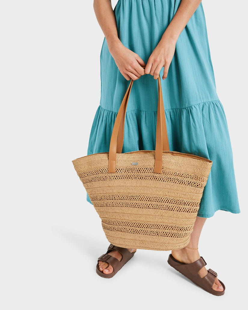 Womens Straw Addiction Tote Bag