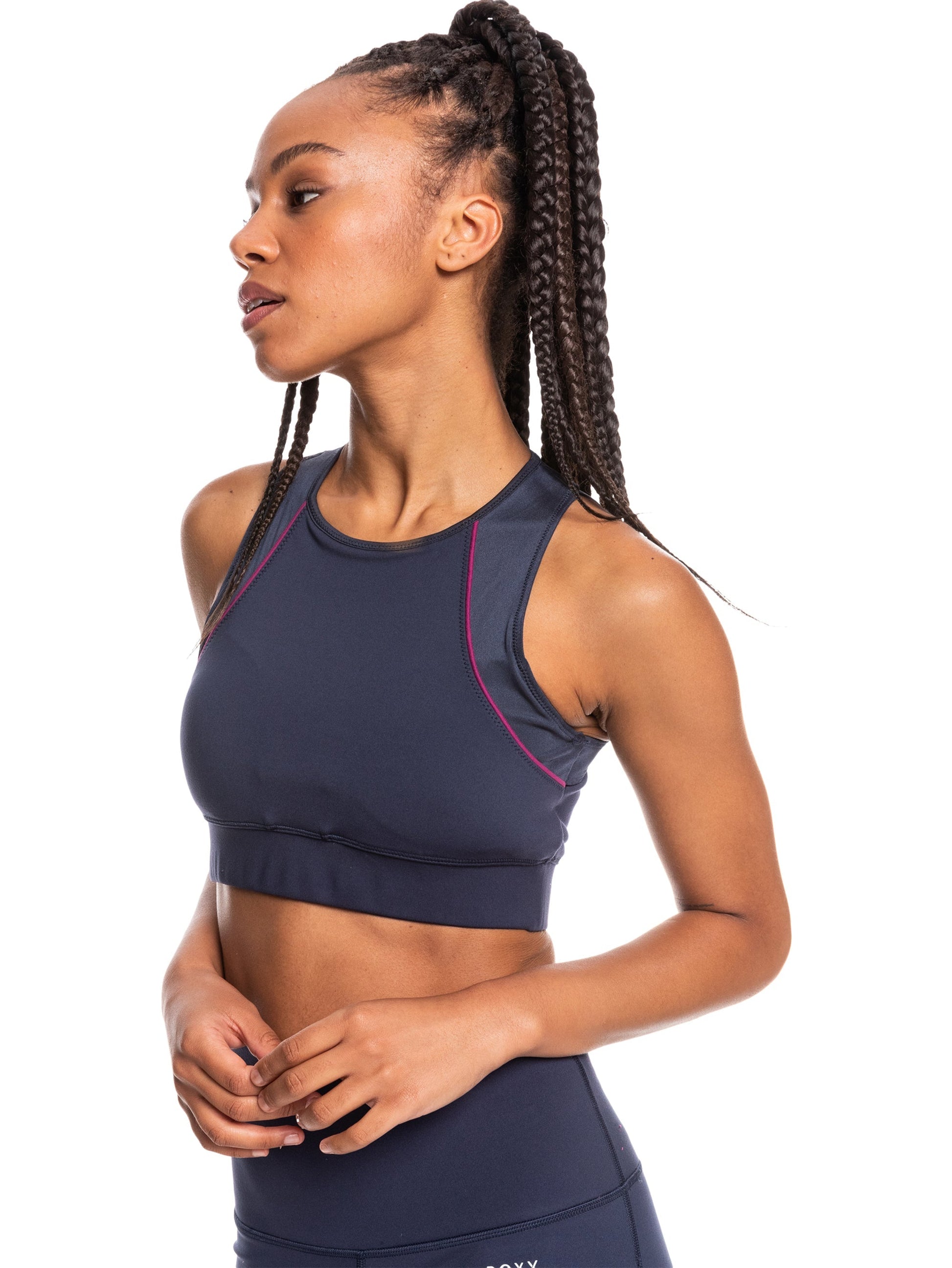 Womens Interstellar Disco Medium Support Sports Bra - Roxy Singapore